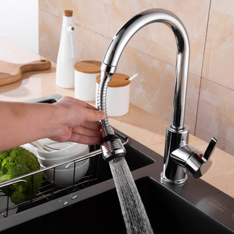 Rotatable Water Saver Faucet Extender