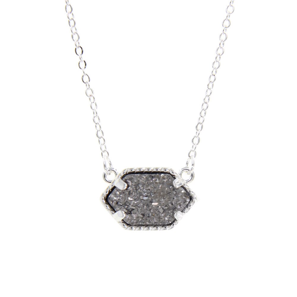 Drusy Pendant Necklace