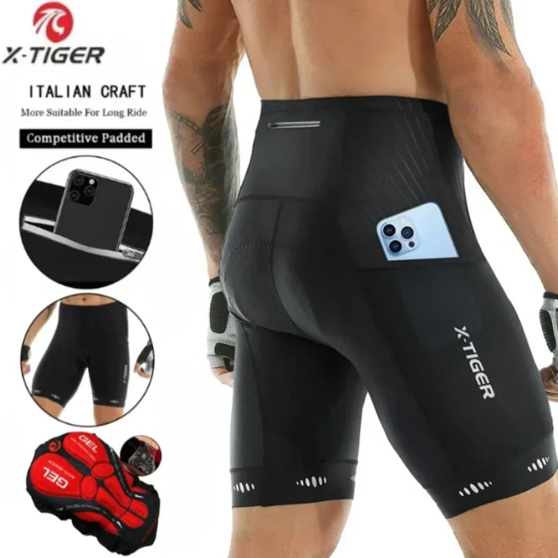 X-TIGER 5D Gel Padded Cycling Shorts