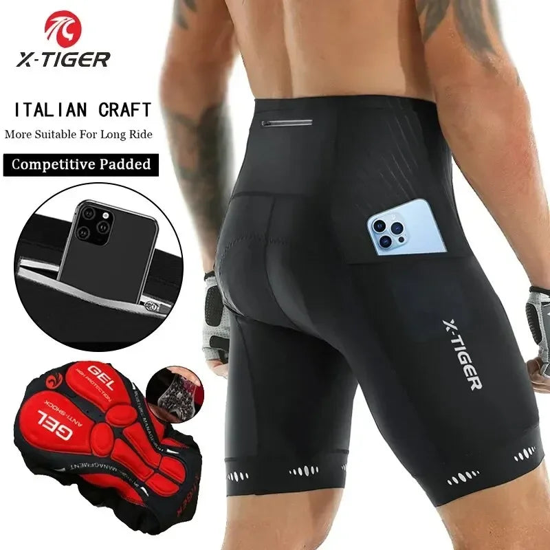 X-TIGER 5D Gel Padded Cycling Shorts