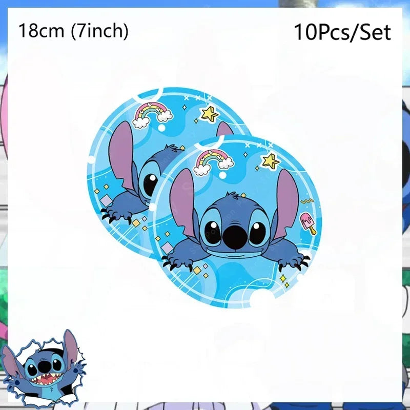 Disney Lilo and Stitch Birthday Party Decoration Girl Boy Disposable Tableware Candy Bag Tablecloth Paper Cup Plate Supplies Kit