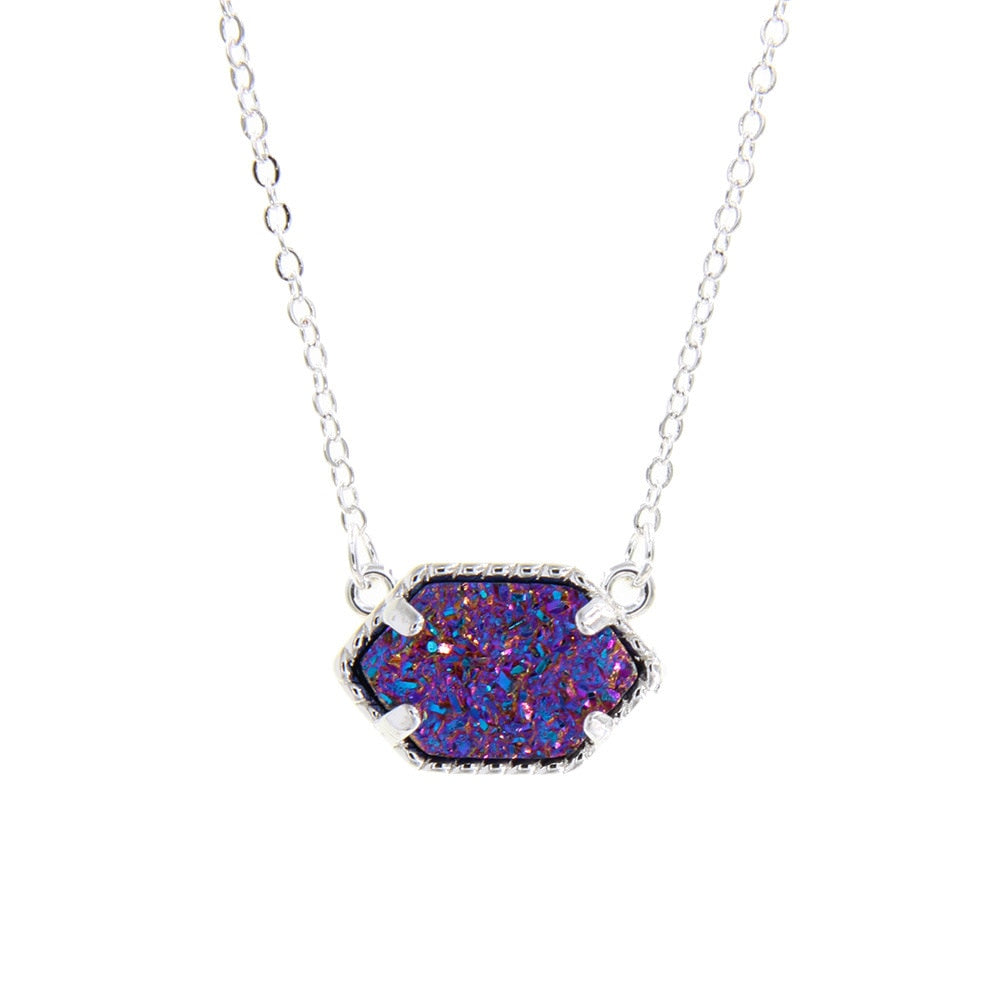 Drusy Pendant Necklace