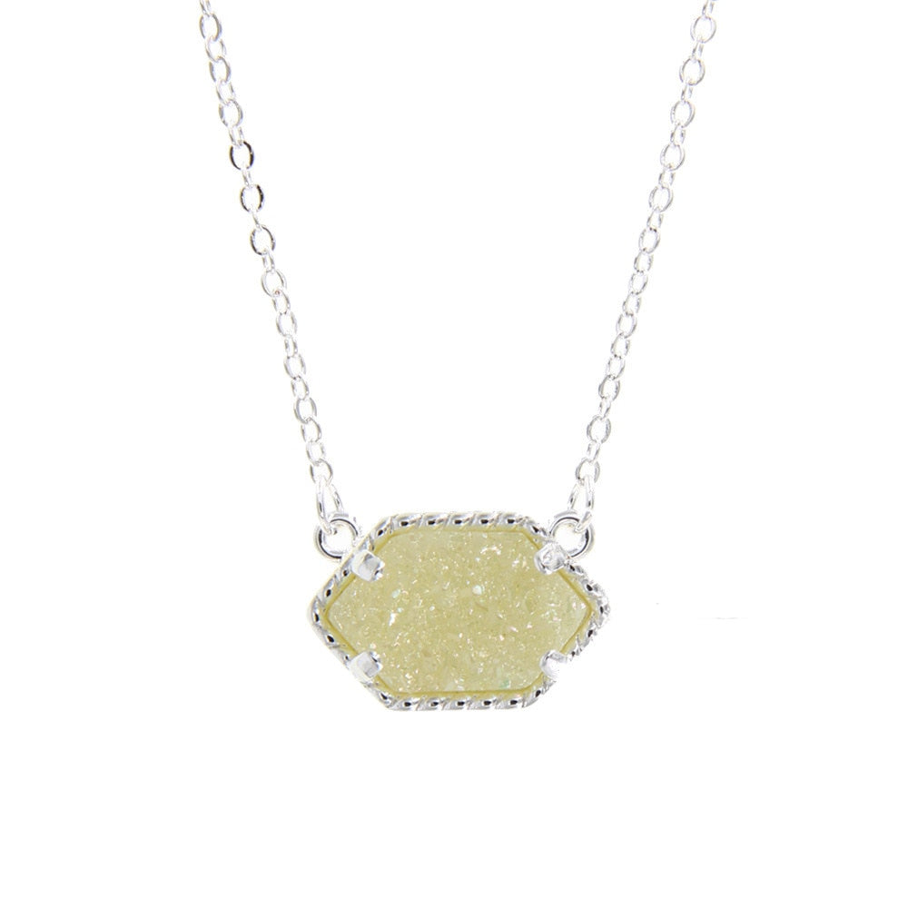 Drusy Pendant Necklace