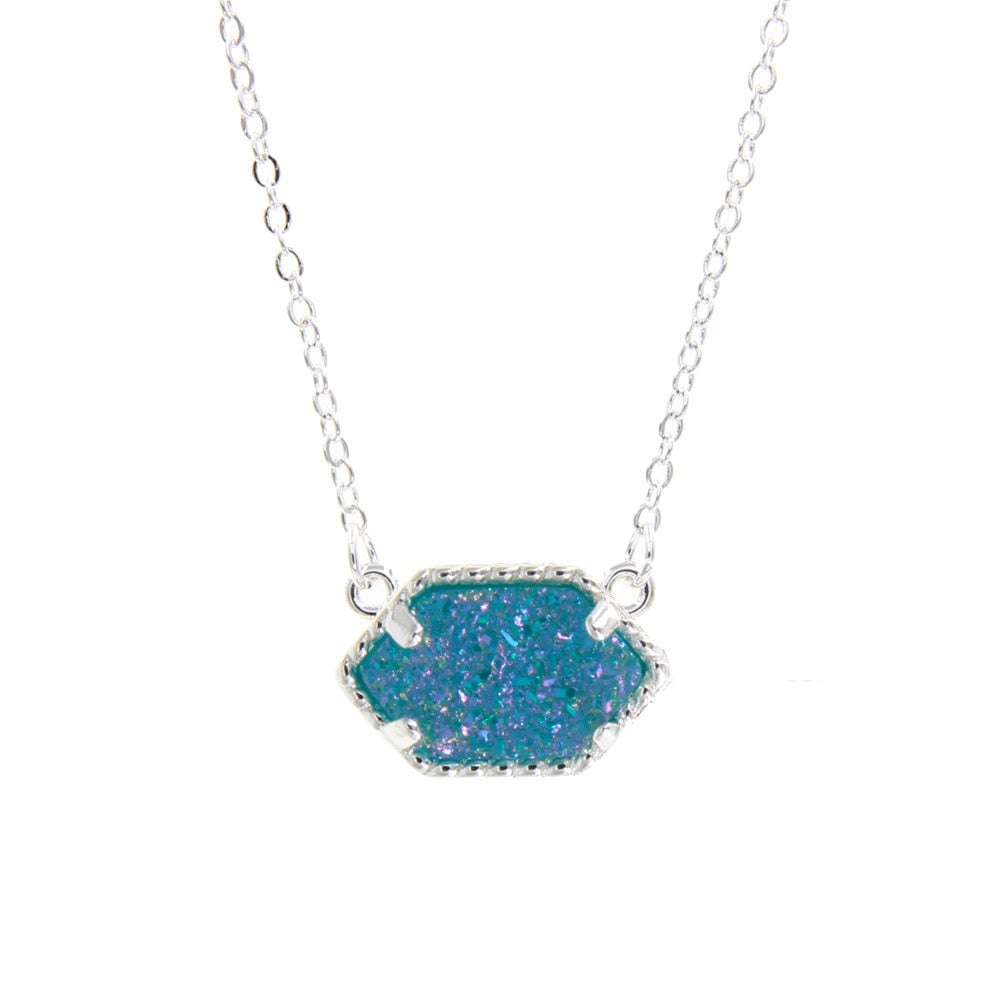 Drusy Pendant Necklace