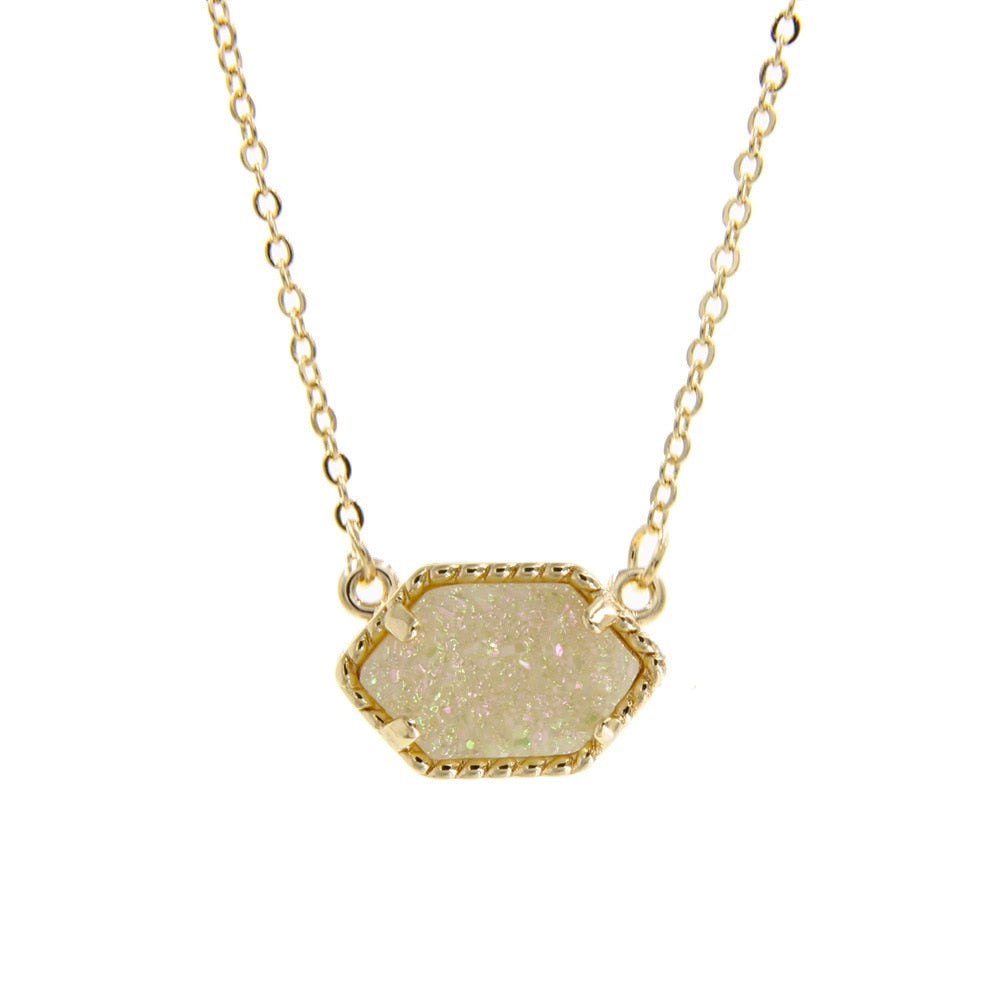 Drusy Pendant Necklace