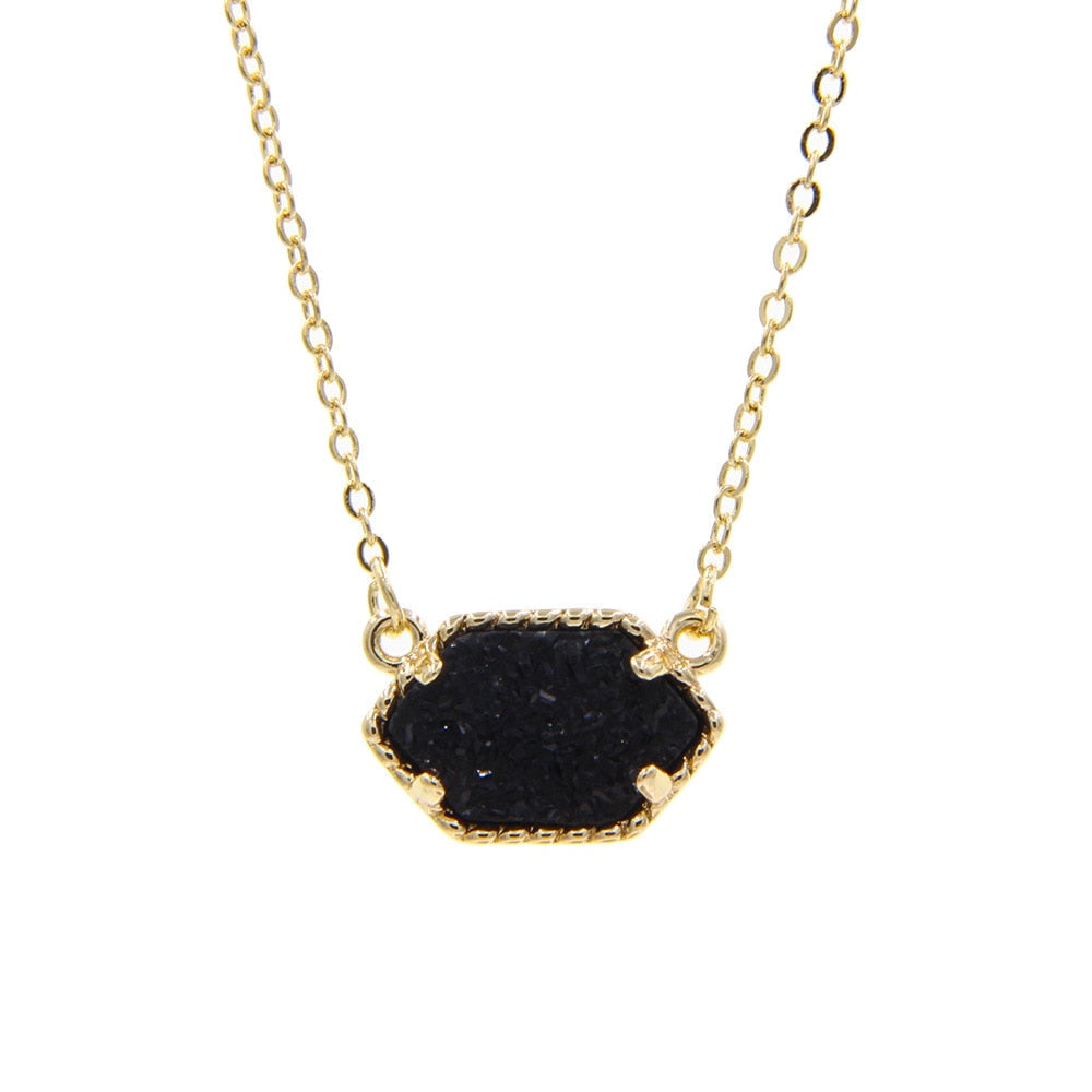 Drusy Pendant Necklace