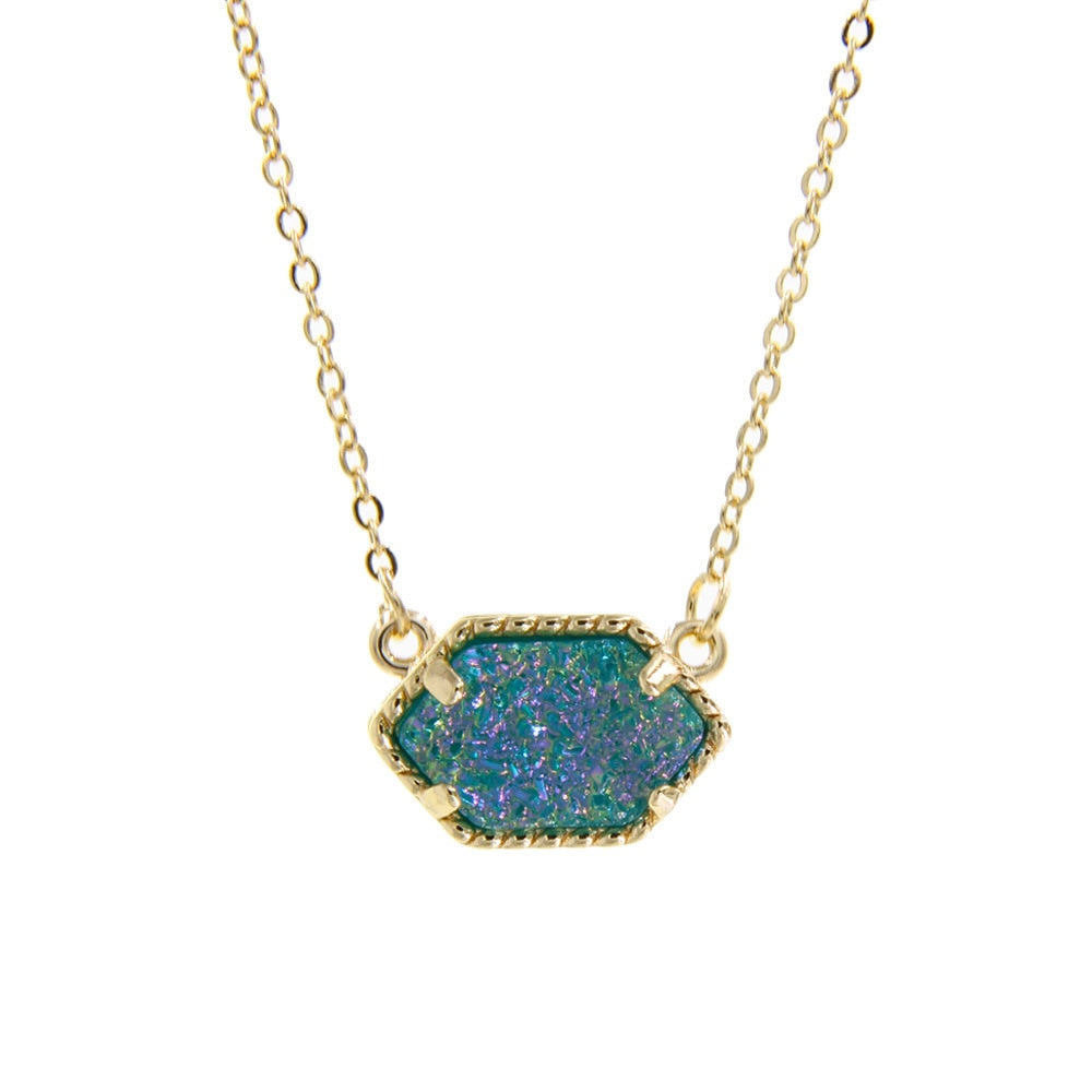 Drusy Pendant Necklace