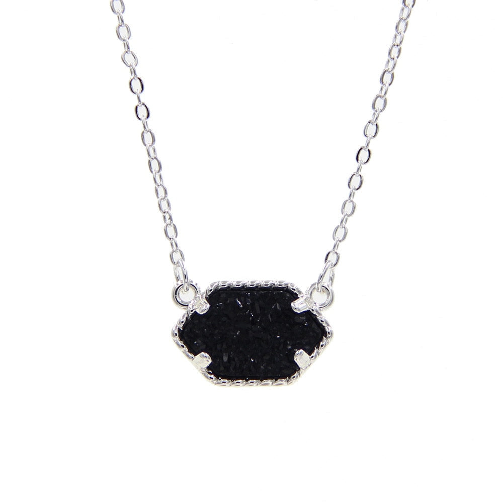 Drusy Pendant Necklace